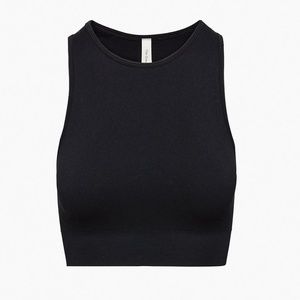 Aritzia The Group⎜SILHOUETTE SEAMLESS CROPPED TANK⎜BLACK
